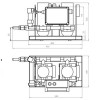 Dessalinisateur Schenker Zen 50 L/H schéma des dimensions pompe de gavage - N°9 - comptoirnautique.com