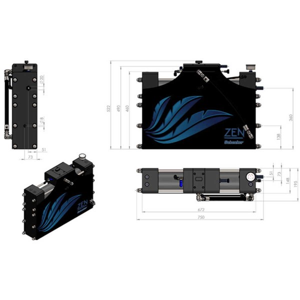 Dessalinisateur Schenker Zen 100 L/H schéma des dimensions - N°12 - comptoirnautique.com