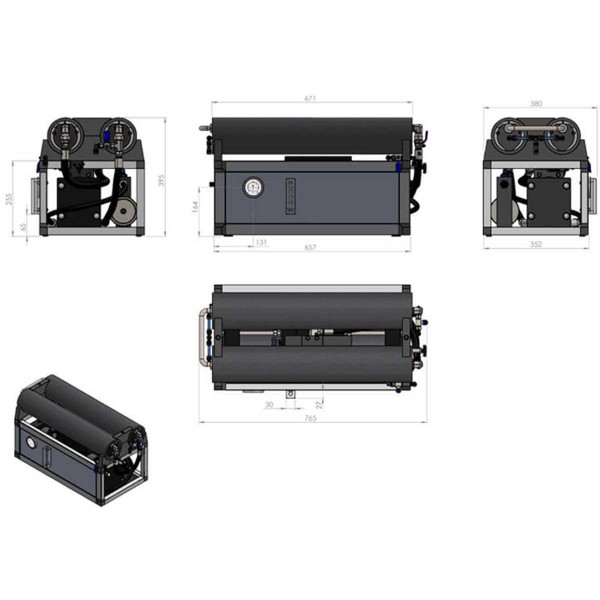 Dessalinisateur Schenker Modular 100 L/H schémas des dimensions - N°17 - comptoirnautique.com