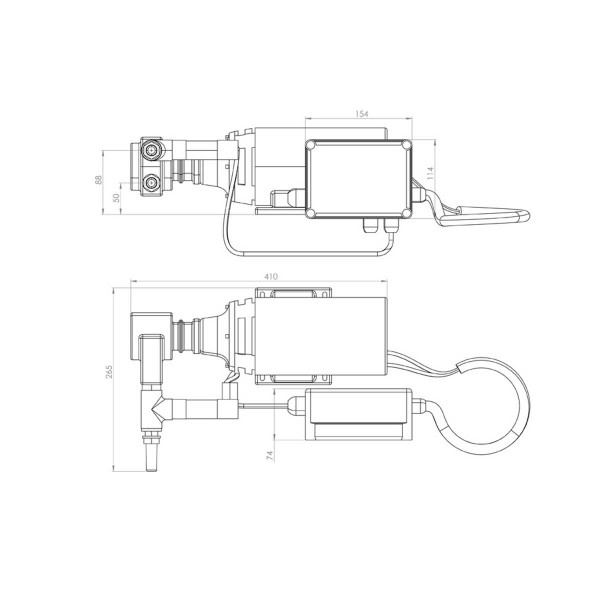 Dessalinisateur Schenker Modular 150 L/H pompe de gavage schéma des dimensions - N°13 - comptoirnautique.com 