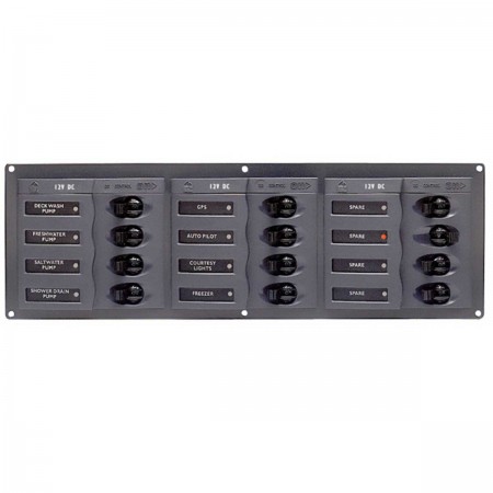 Tableau électrique horizontal 12 disjoncteurs unipolaires BEP