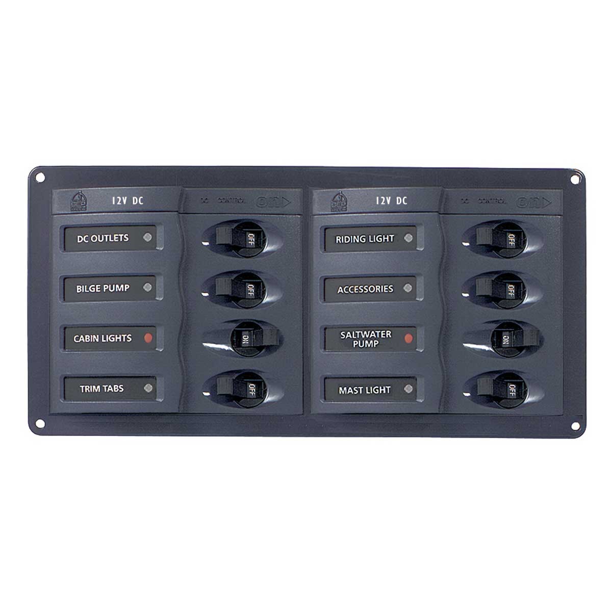 Tableau électrique 8 disjoncteurs unipolaires horizontal BEP