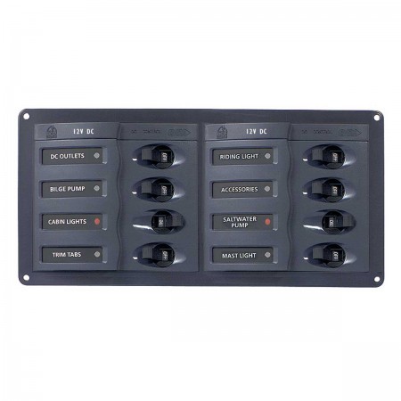 Tableau électrique 8 disjoncteurs unipolaires horizontal BEP