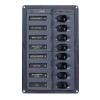 Electrical panel with 8 CC Classic circuit breakers - vertical - N°1 - comptoirnautique.com 