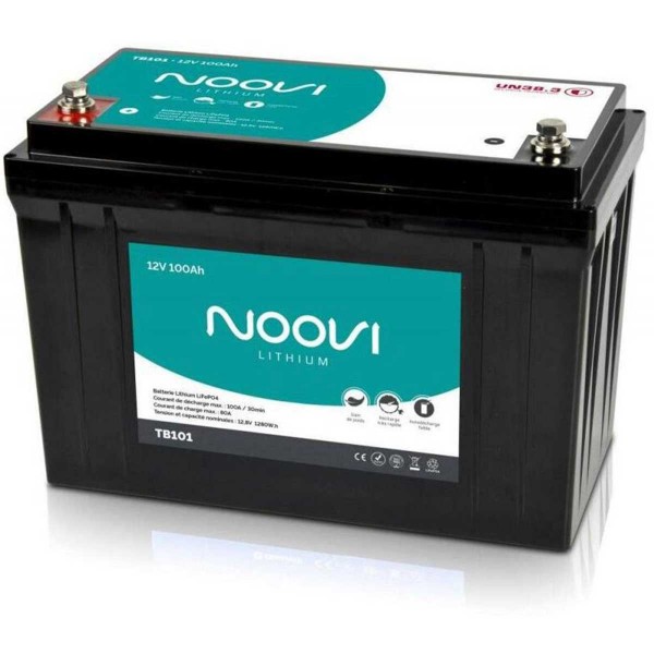 Noovi Batterie de service Lithium 100 A.h TB101 - Comptoir Nautique