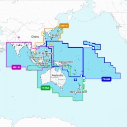 Carte Garmin Navionics+ - Zone ASIE ET PACIFIQUE