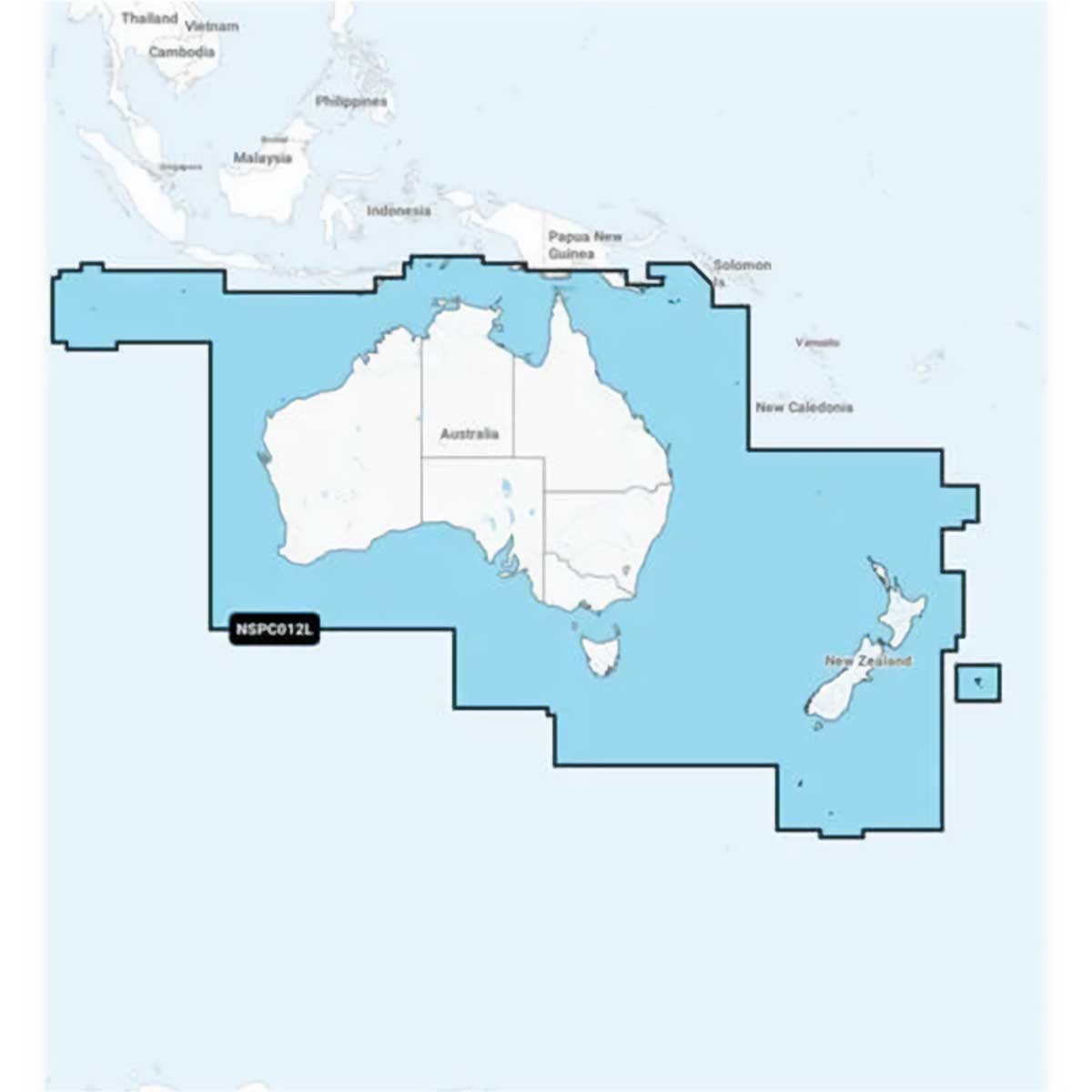 Carte Garmin Navionics+ - Zone ASIE ET PACIFIQUE Australie et nouvelle Zélande
