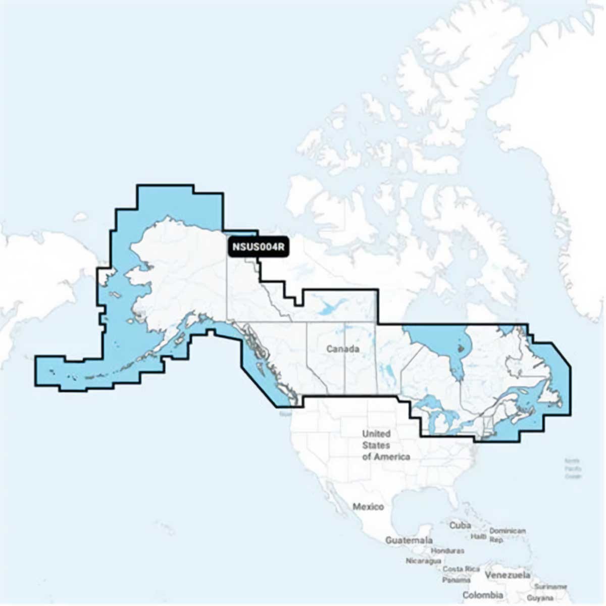 Carte Garmin Navionics+ - Zone AMÉRIQUES US004R - Canada, Alaska et Grands Lacs
