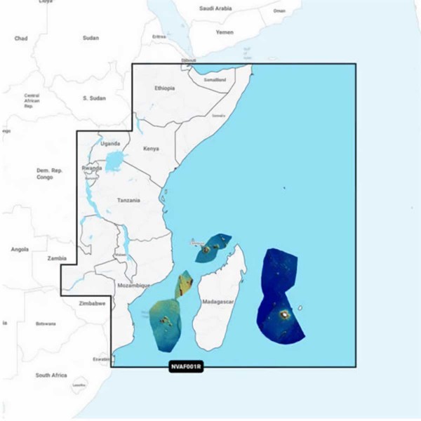 Carte Garmin Navionics Vision+ - Zone AFRIQUE & MOYEN-ORIENT - AF001R - Afrique, Est NV-AF001R - N°2 - comptoirnautique.com