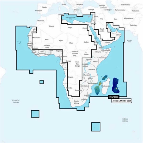 Carte Garmin Navionics Vision+ - Zone AFRIQUE & MOYEN-ORIENT - AF630L - Afrique & Moyen-Orient / NV-AF630L - N°7 - comptoirnautique.com
