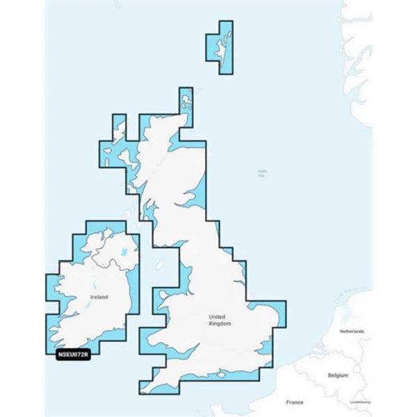 Carte Garmin Navionics+ - Zone ROYAUME-UNI & IRLANDE - N°1 - comptoirnautique.com