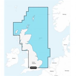 Carte Garmin Navionics+ - Zone ROYAUME-UNI & IRLANDE EU003R - Grande-Bretagne, Côte Nord-Est / NS-EU003R