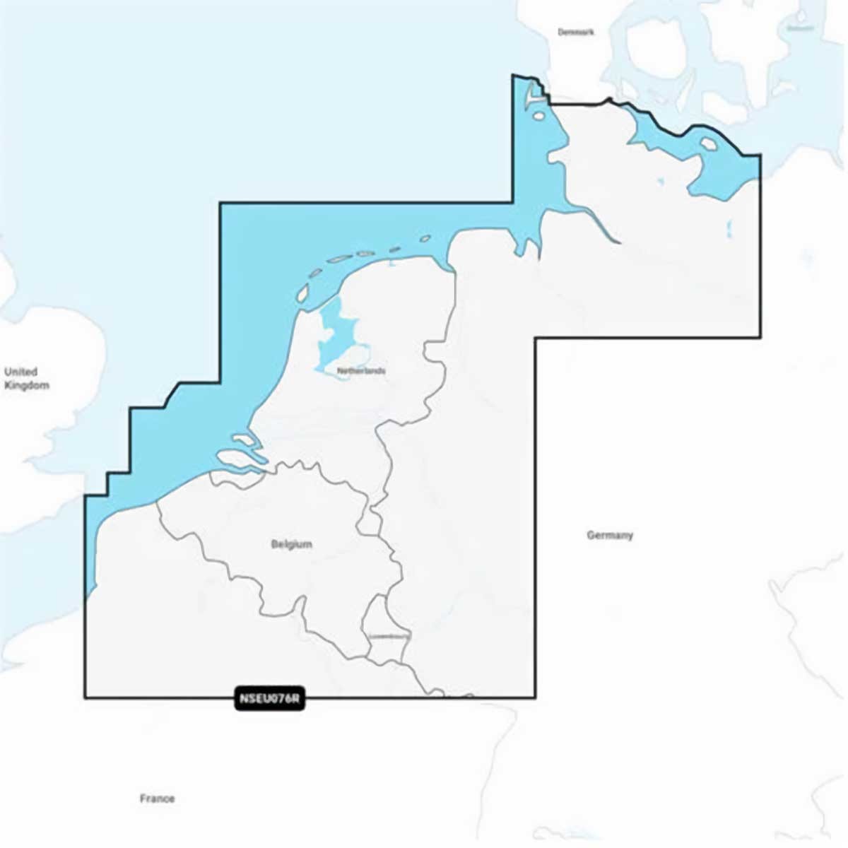 Carte Garmin Navionics+ - Zone EUROPE CENTRALE EU076R - Benelux et Allemagne, Ouest / NS-EU076R