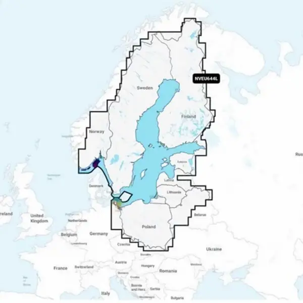 Carte Garmin Navionics Vision+ - LARGE Zone EUROPE EU644L - Mer Baltique / NV-EU644L - N°5 - comptoirnautique.com