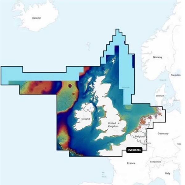 Carte Garmin Navionics Vision+ - LARGE Zone EUROPE EU628L - Royaume-Uni, Irlande et Hollande / NV-EU628L - N°8 - comptoirnautique.com