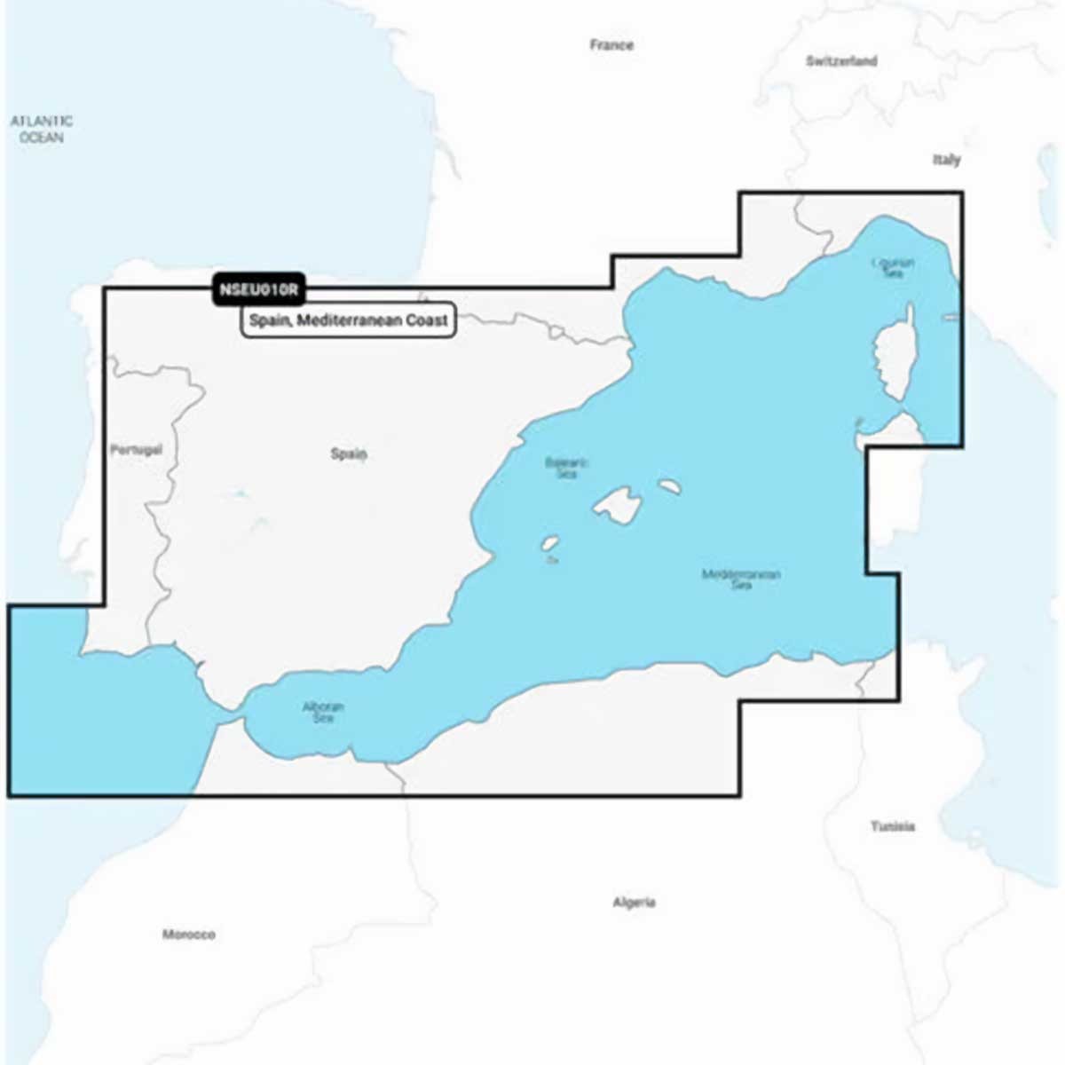 Carte Garmin Navionics+ - Zone EUROPE DE L'OUEST EU010R - Espagne, Côte Méditerranéenne / NS-EU010R