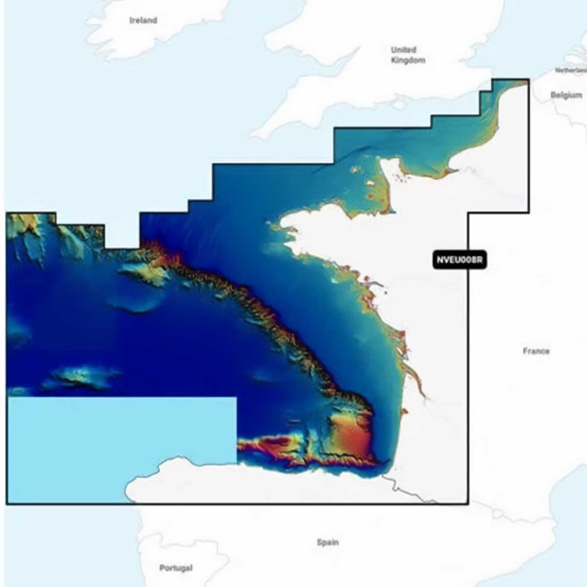 Carte Garmin Navionics Vision+ - Zone EUROPE DE L'OUEST EU008R - Golfe de Gascogne / NV-EU008R