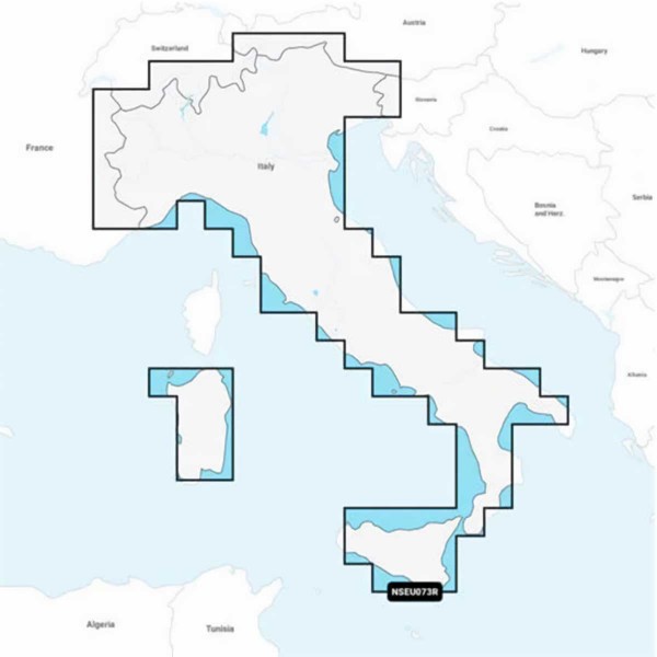 Carte Garmin Navionics+ - Zone EUROPE DU SUD EU073R - Italie, Lacs & Rivières / NS-EU073R - N°5 - comptoirnautique.com