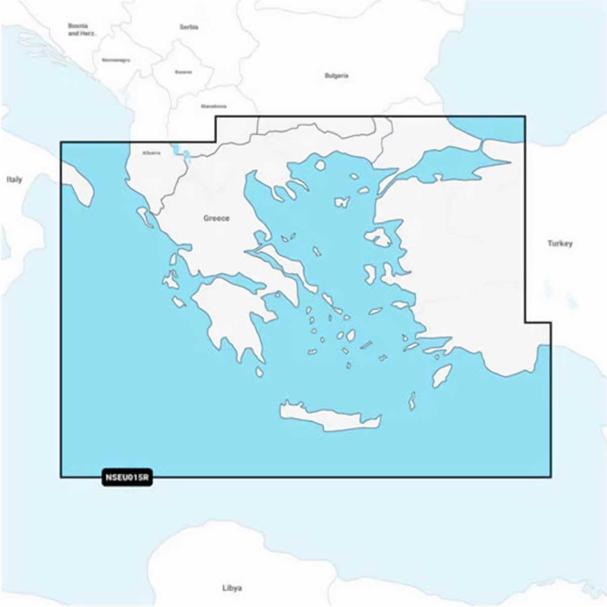 Carte Garmin Navionics+ - Zone EUROPE DU SUD EU015R - Mer Egée, Mer de Marmara / NS-EU015R
