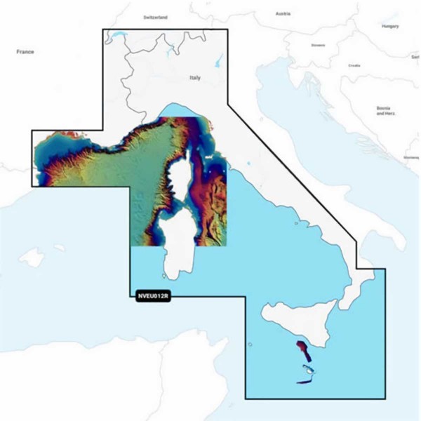 Carte Garmin Navionics Vision+ - Zone EUROPE DU SUD EU012R - Mer Méditerranée, Cen.& Ouest / NV-EU012R - N°2 - comptoirnautique.com