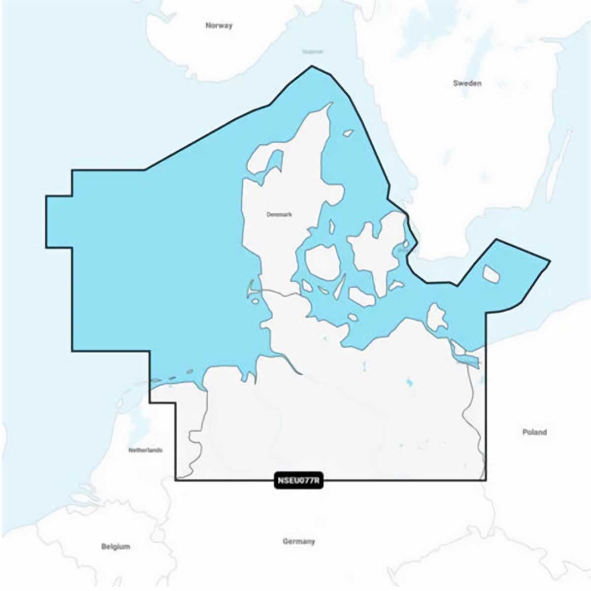 Carte Garmin Navionics+ - Zone EUROPE DU NORD EU077R - Danemark & Allemagne, Nord / NS-EU077R