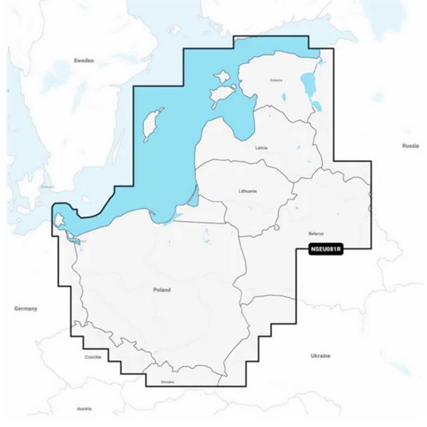 Carte Garmin Navionics+ - Zone EUROPE DU NORD EU081R - Mer Baltique, Côte Est / NS-EU081R - N°14 - comptoirnautique.com