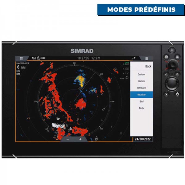 Radar poutre Simrad Halo 2000 Modes utilisateurs prédéfinis - N°11 - comptoirnautique.com
