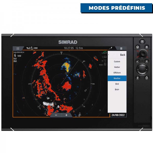 Radar poutre Simrad Halo 3000 modes utilisateurs préfinis - N°10 - comptoirnautique.com 