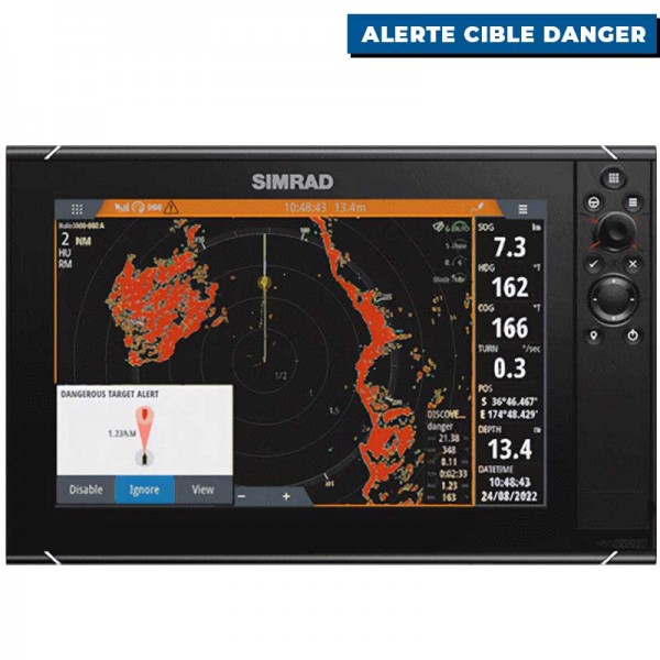 Radar poutre Simrad Halo 3000 mode alerte de cible dangereuse - N°11 - comptoirnautique.com
