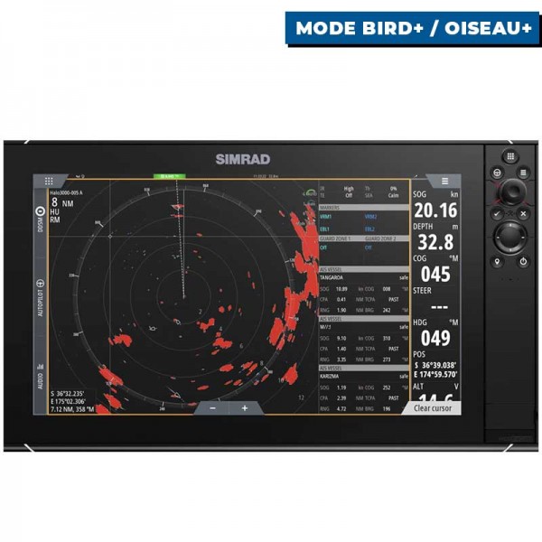 Radar poutre Simrad Halo 3000 mode mode bird+ / oiseau+ - N°14 - comptoirnautique.com 