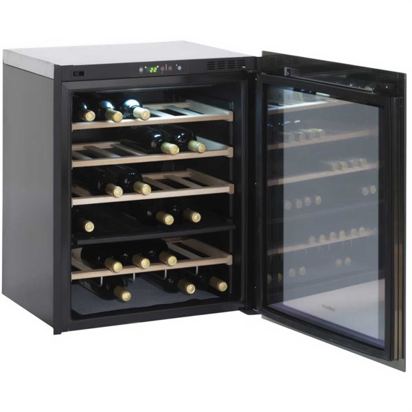 Cave à vin 35 bouteilles 230V- 50Hz Indel Webasto porte ouverte - N°2 - comptoirnautique.com