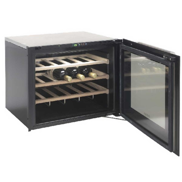 Cave à vin 23 bouteilles 230V- 50Hz Indel Webasto porte ouverte - N°1 - comptoirnautique.com