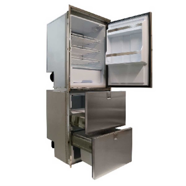 Frigorifero 160L / congelatore 95L + congelatore 65L Cruise Combi Line Inox 320L - N°2 - comptoirnautique.com