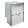 Stainless steel double-drawer refrigerator 95L + 65L - N°1 - comptoirnautique.com 