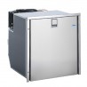 Frigorífico/congelador con cajón de acero inoxidable de 49L