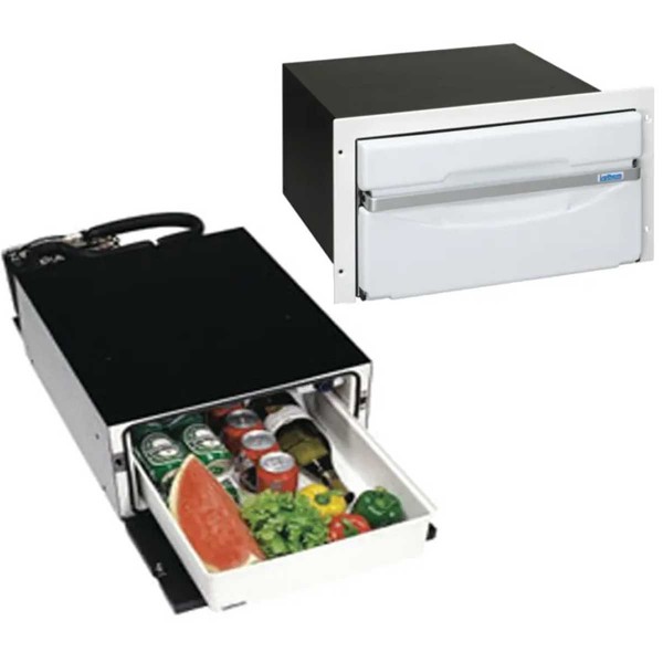 Frigorifero a cassetto da 36L in acciaio inox con porta bianca - N°2 - comptoirnautique.com