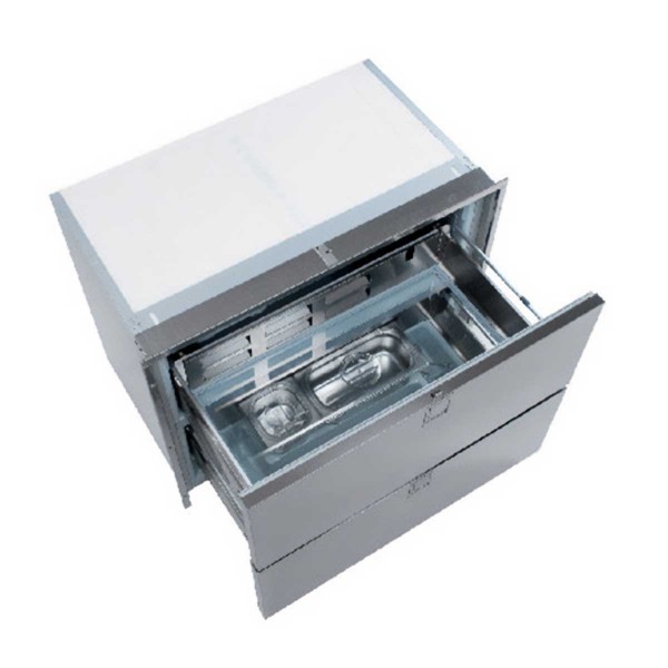 Frigorifero a due cassetti in acciaio inox da 190 litri - N°2 - comptoirnautique.com