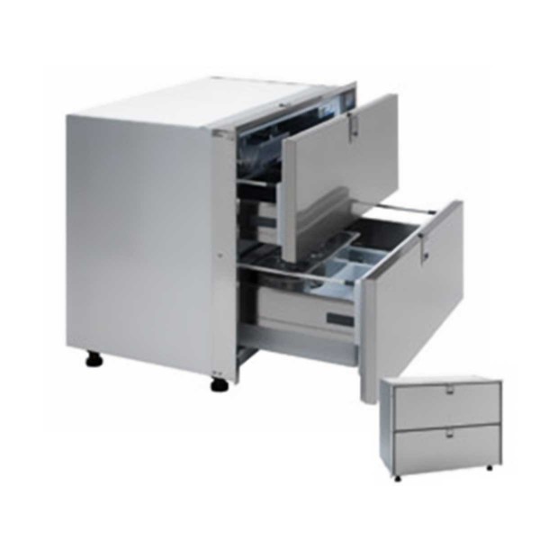 Frigorifero a due cassetti in acciaio inox da 190 litri - N°3 - comptoirnautique.com