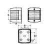 Feu tribord Série 25 Aqua Signal dimensions - N°3 - comptoirnautique.com