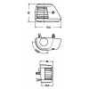 Feu tribord Série 20 Aqua Signal dimensions - N°1 - comptoirnautique.com