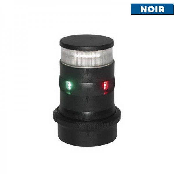 Feu Tricolore + mouillage à LED Série 34 Aqua Signal noir - N°4 - comptoirnautique.com