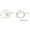 Feu bâbord à LED Série 34 Aqua Signal dimensions - N°2 - comptoirnautique.com