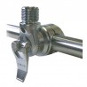 Embase de fixation en inox pour balcon