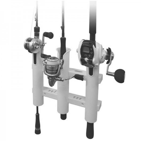 Porte cannes fixe en PVC Seanox avec cannes à pêche - N°2 - comptoirnautique.com