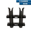 Porte cannes fixe en PVC Seanox 2 cannes noir dos - N°5 - comptoirnautique.com