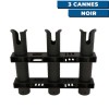 Porte cannes fixe en PVC Seanox 3 cannes noir dos - N°7 - comptoirnautique.com