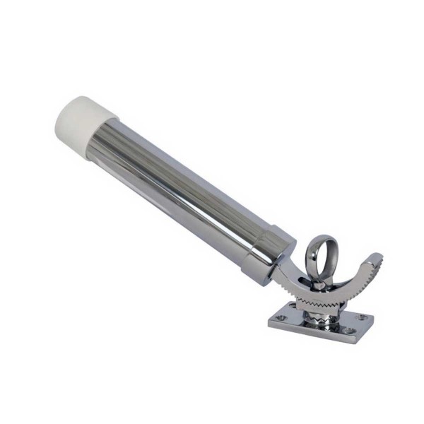 Porte-Canne à Pêche Réglable Et Orientable - Support En Acier Inoxydable, Pitons 2 Pieds, Angle 360°, Pour Pêche En Bord De Mer Ou Sur Rochers