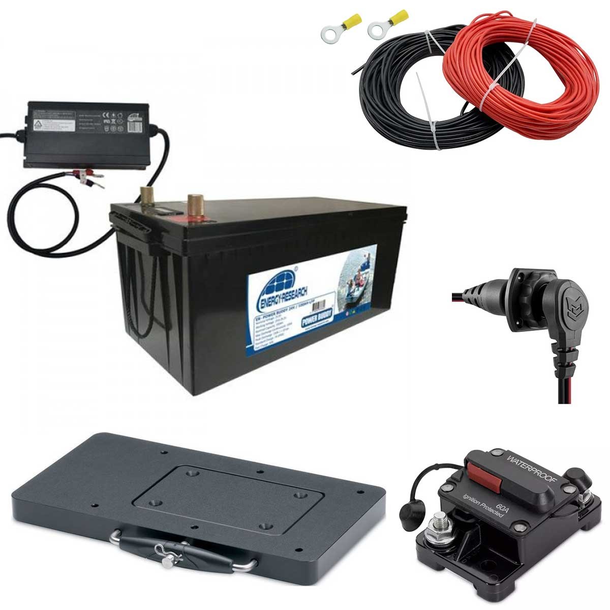 Minn kota Pack installation pour moteur électrique - Batterie + Accessoires  MK-PACK55 - Comptoir Nautique