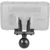 Support Horizontal pour LOWRANCE HOOK²-4 et REVEAL 5 boule C - N°4 - comptoirnautique.com