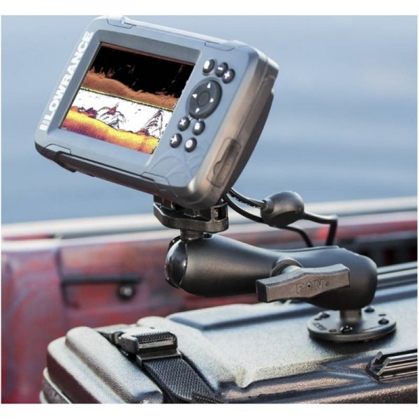 Support Horizontal pour LOWRANCE HOOK²-4 et REVEAL 5 boule C - N°7 - comptoirnautique.com